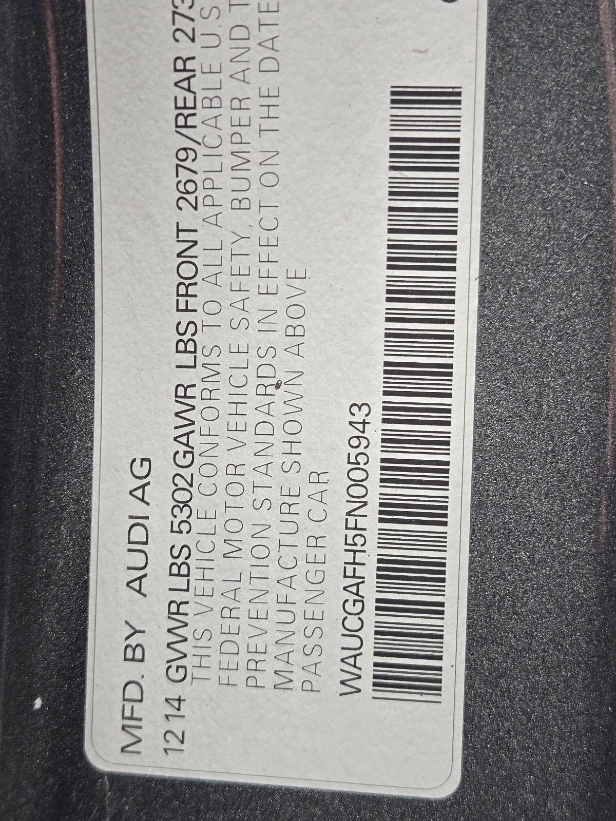 2015 Audi S5 Premium Plus
