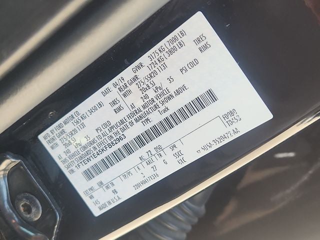 2019 Ford F-150 Platinum