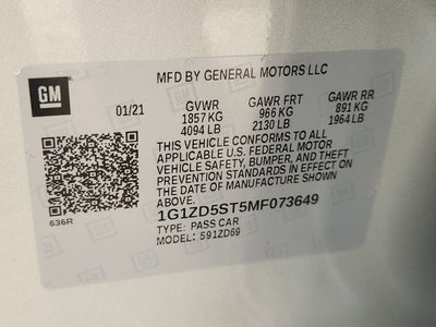 2021 Chevrolet Malibu LT