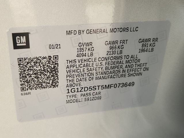 2021 Chevrolet Malibu LT