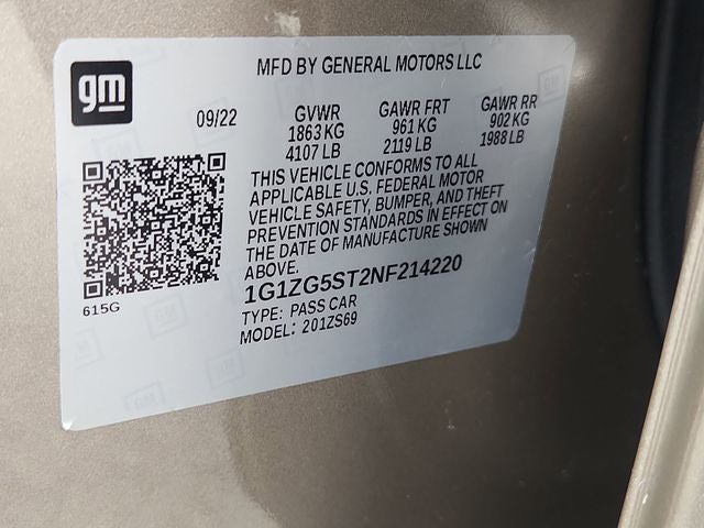 2022 Chevrolet Malibu RS