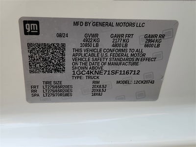 2025 Chevrolet Silverado 2500HD LT