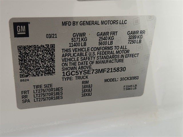 2021 Chevrolet Silverado 3500HD Work Truck