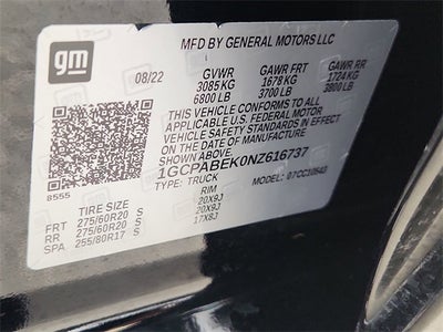 2022 Chevrolet Silverado 1500 Custom