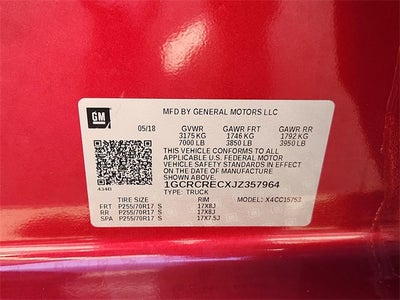 2018 Chevrolet Silverado 1500 LT LT1