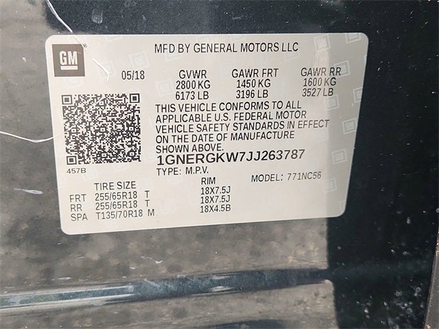 2018 Chevrolet Traverse LT Cloth w/1LT