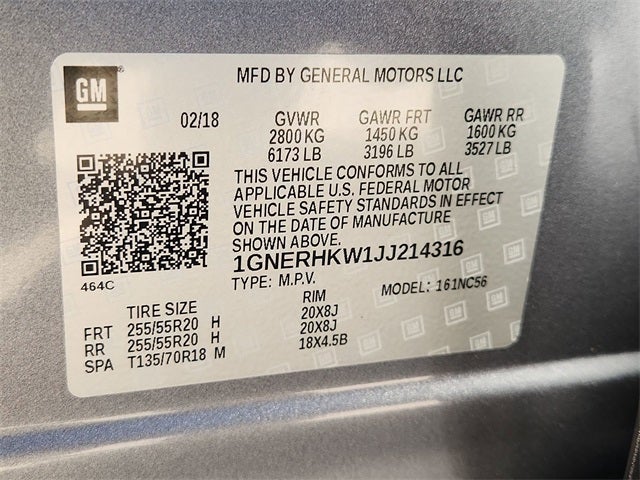 2018 Chevrolet Traverse 3LT