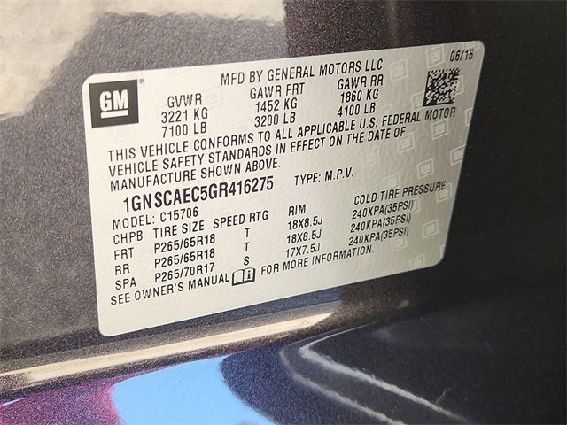 2016 Chevrolet Tahoe LS