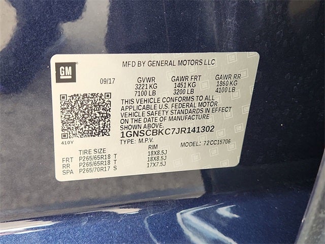 2018 Chevrolet Tahoe LT