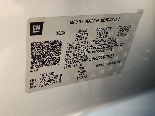 2019 Chevrolet Tahoe LT