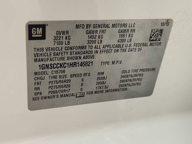 2017 Chevrolet Tahoe Premier