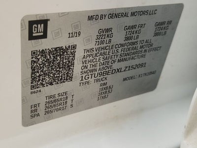 2020 GMC Sierra 1500 SLE