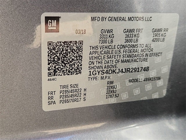 2018 Cadillac Escalade Platinum Edition