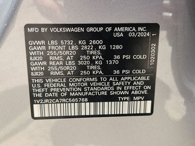 2024 Volkswagen Atlas 2.0T SE w/Technology