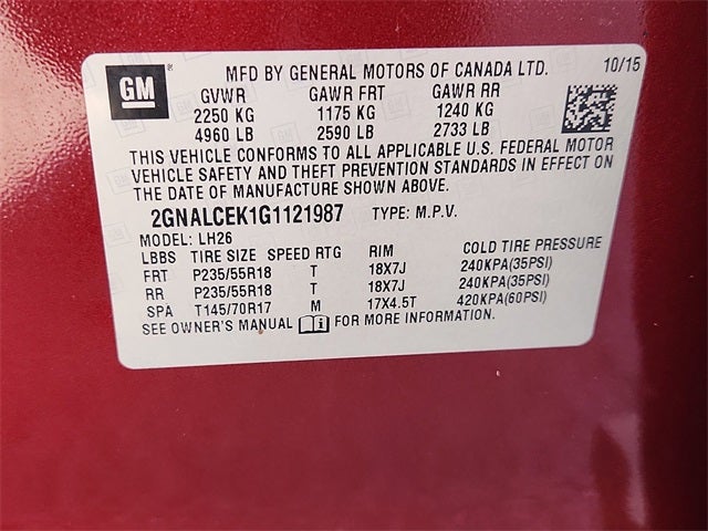 2016 Chevrolet Equinox LT