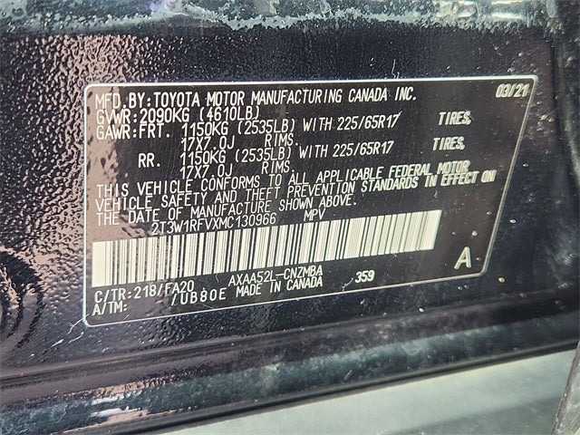 2021 Toyota RAV4 XLE