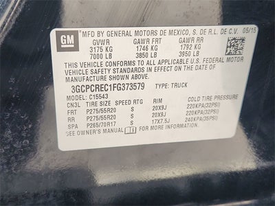 2015 Chevrolet Silverado 1500 LT LT1