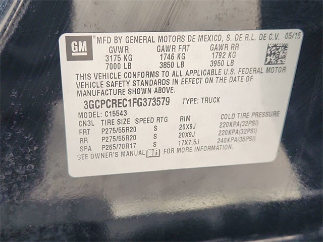 2015 Chevrolet Silverado 1500 LT LT1