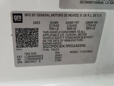 2024 Chevrolet Silverado 1500 Custom Trail Boss