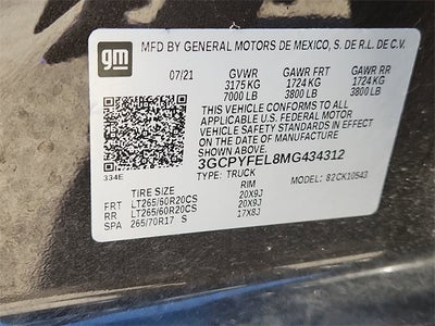 2021 Chevrolet Silverado 1500 LT Trail Boss