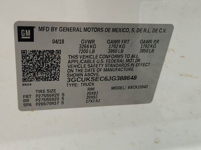 2018 Chevrolet Silverado 1500 LTZ 1LZ