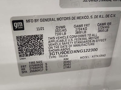 2022 GMC Sierra 1500 Limited SLT