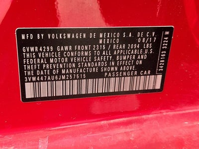 2018 Volkswagen Golf GTI 2.0T SE