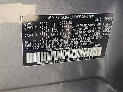 2021 Subaru Ascent Premium