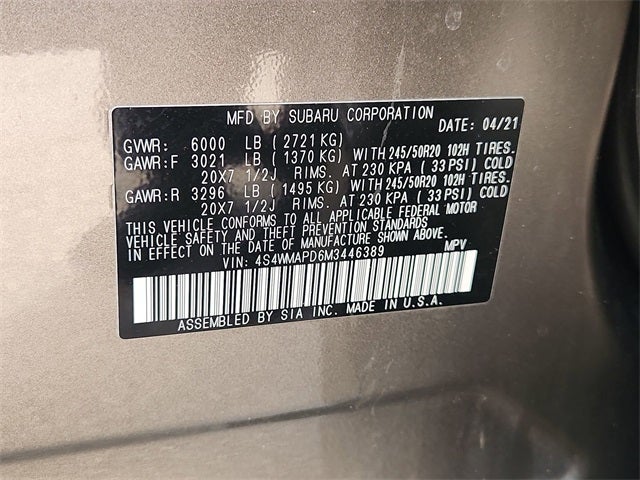 2021 Subaru Ascent Limited