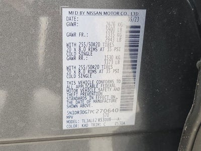 2023 Nissan Pathfinder Platinum