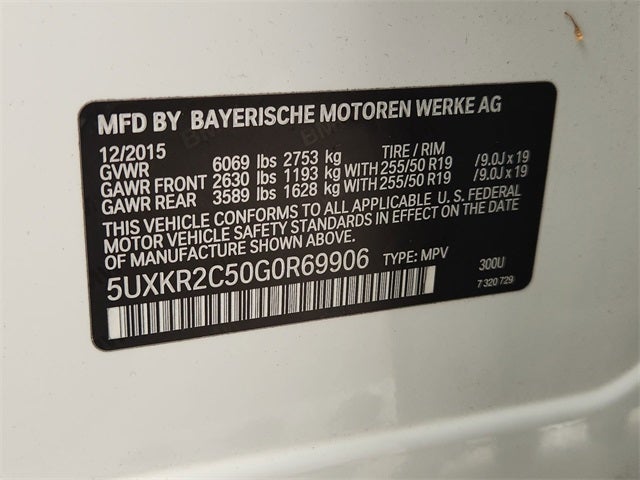 2016 BMW X5 sDrive35i