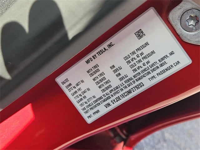 2022 Tesla Model 3 Performance