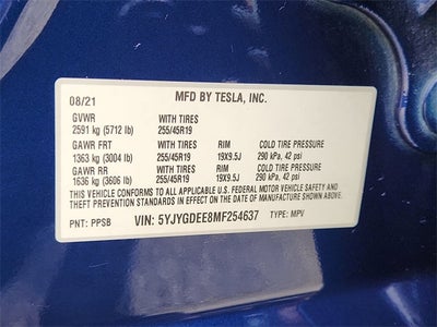 2021 Tesla Model Y Long Range