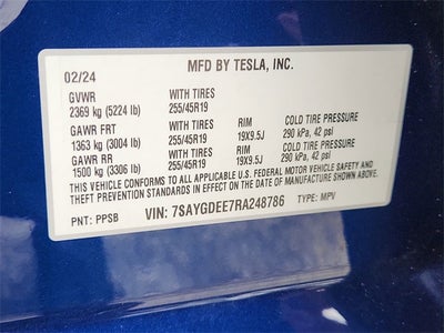 2024 Tesla Model Y Long Range