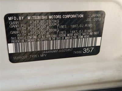 2018 Mitsubishi Outlander Sport SEL