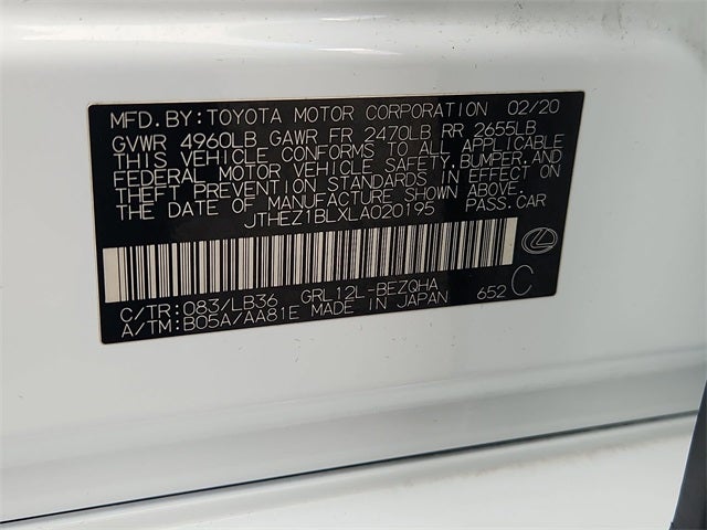 2020 Lexus GS 350 F Sport