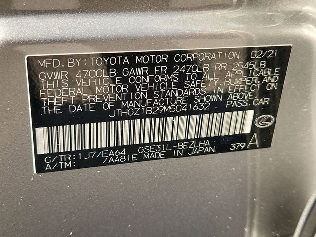 2021 Lexus IS 350 F SPORT