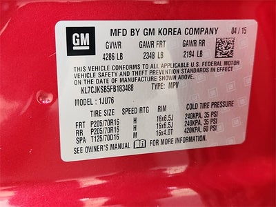 2015 Chevrolet Trax LS