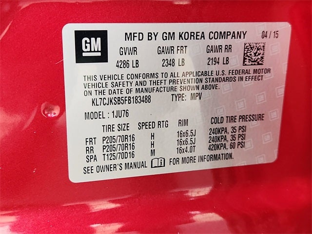 2015 Chevrolet Trax LS