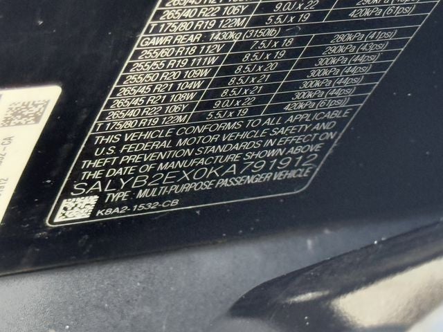 2019 Land Rover Range Rover Velar S