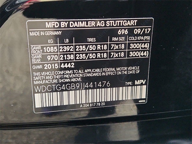 2018 Mercedes-Benz GLA GLA 250 4MATIC®