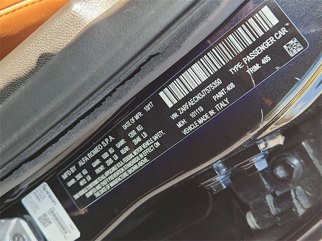 2018 Alfa Romeo Giulia Ti