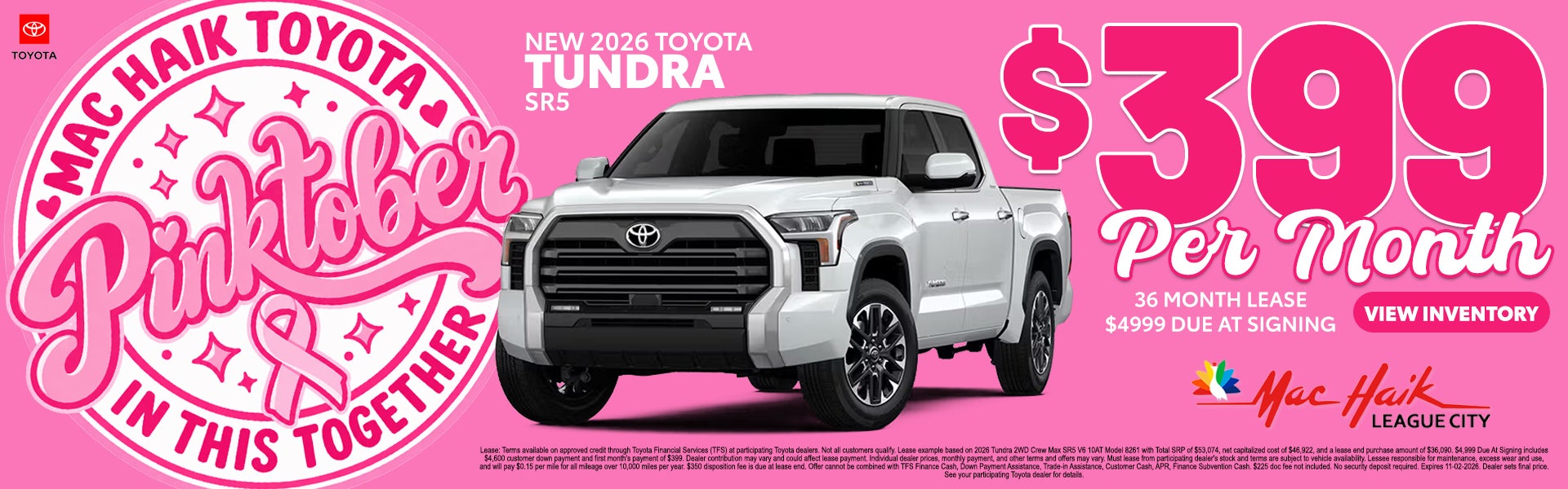 New 2026 Toyota Tundra SR5