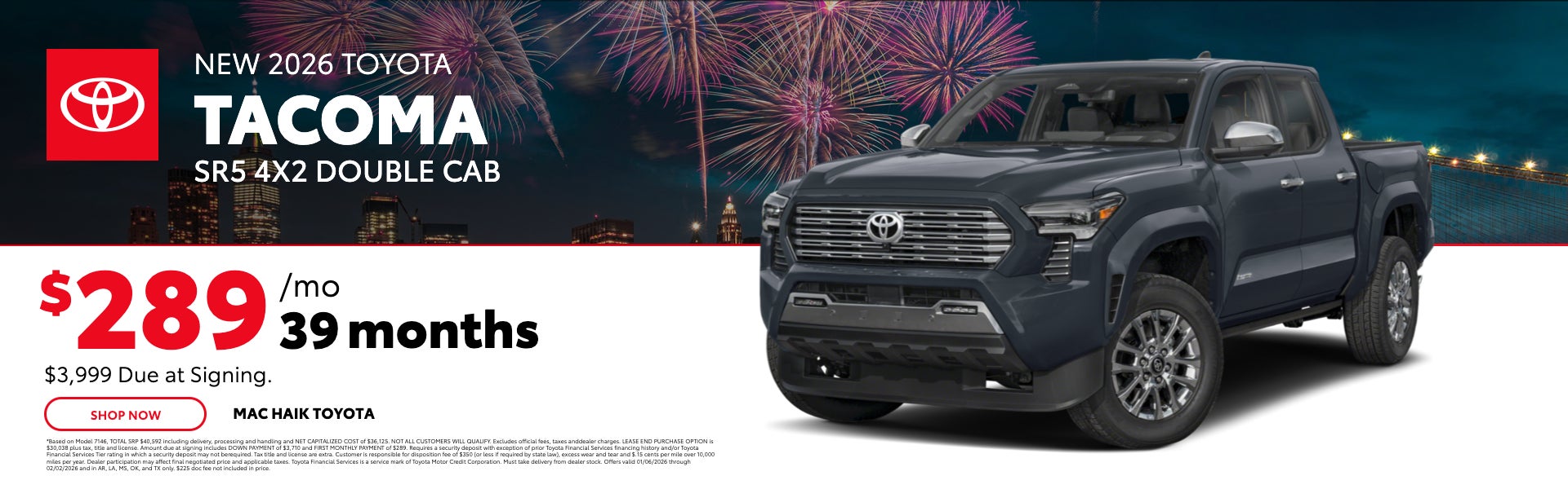 2026 Tacoma SR5 4x2 Double Cab